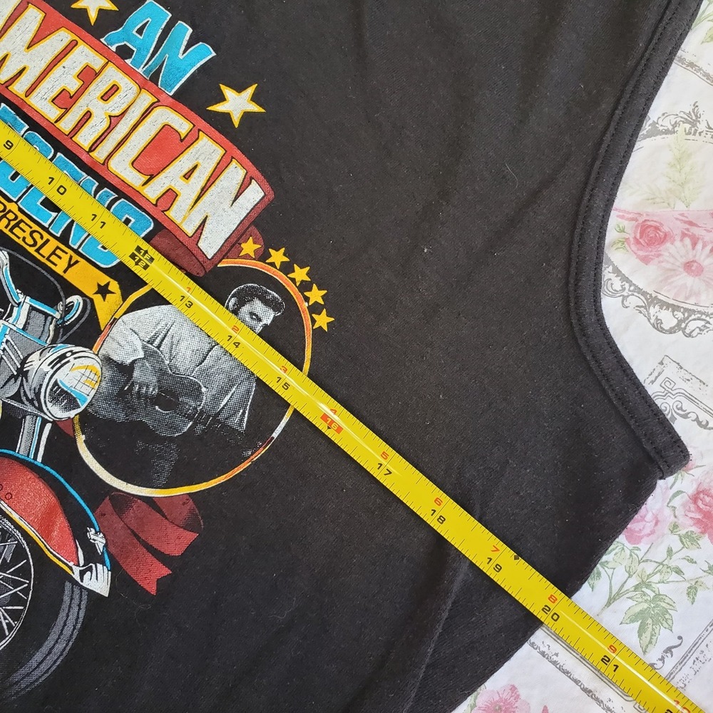 Harley Davidson Elvis Presley American Legend Vintage M Graphic Tank Top 1987 - Picture 6 of 7